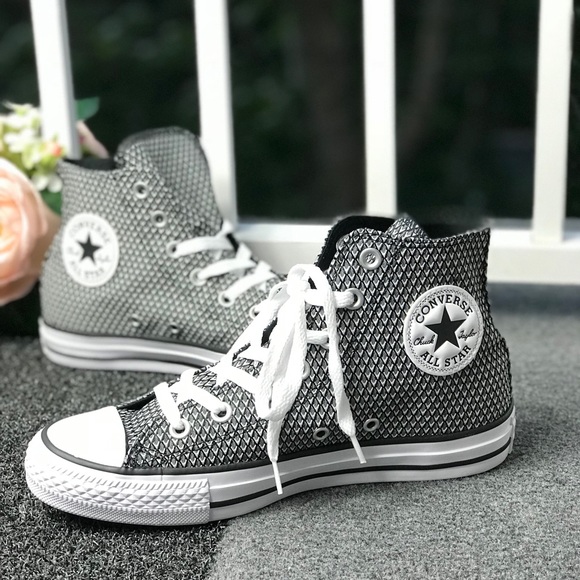 NWT Converse💥Ctas B/W Snake High Top WMNS AUTHENT - Picture 2 of 7